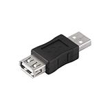 Переходник штекер USB A - гнездо USB A, прямой