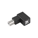 Переходник штекер USB B - гнездо USB B, угловой R-подобный