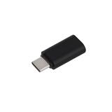 Переходник штекер USB type-C - гнездо mini jack 3.5мм, чёрный