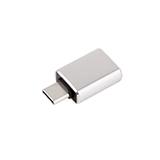Переходник штекер Type-C - гнездо USB A 3.0 (OTG), серебристый
