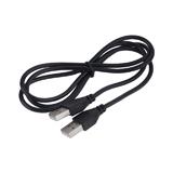 Кабель штекер USB A - штекер USB A, черный, 1м