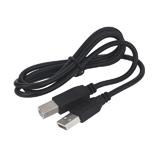 Кабель штекер USB A - штекер USB B, чорний, 1м