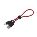 Кабель hoco X21 Plus USB А - Type-C, 0,25м, красный