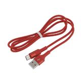 Кабель hoco X26 USB A - type-C, красный 1м