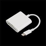 Кардридер Lightning - SD/MicroSD, белый