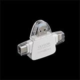 Кардрідер OLYSON Type-C/Lightning/USB 3.0 - SD/MicroSD/USB3.0, білий