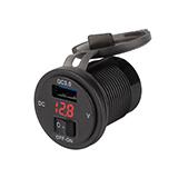 Зарядний пристрій що вбудовується 12-24V QC 3.0, червоний індикатор