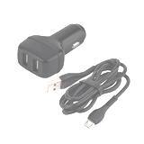 Зарядний пристрій Hoco Z36, шнур microUSB 1м; 2 x USB A; Uin - 12V,24V; Uout - 5V; 2,4A, (),
   [hoco.]