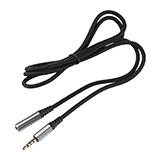 Кабель Hoco UPA20, штекер mini jack 3,5 - гніздо mini jack 3,5, 1м, чорний