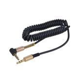 Кабель AUX стерео штекер mini jack 3,5мм - штекер mini jack 3,5мм угловой