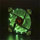 Вентилятор 12025 Green, зеленая подсветка, 120x120x25мм, 12В, 1100об/мин, зеленая подсветка 15 светодиодов, (),
   [China]