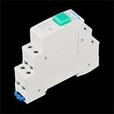 Кнопковий вимикач Chint NP9-22/2 з самоскиданням зелений