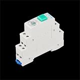 Кнопковий вимикач Chint NP9-22/2 з самоскиданням з індикацією, зелена