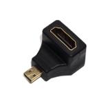 Перехідник гн. HDMI - шт. microHDMI(type D), кутовий