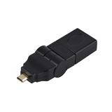 Перехідник штекер microHDMI - гніздо HDMI поворотний