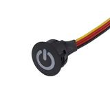 Сенсорна кнопка з димером, d16хh25 мм; 24V, 12V, 5V; 3А; вкл-викл, димування при затисканні, (),
   [China]