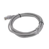 Патч-корд литий RJ45 2м, Сірий, 4 пари, CCA, UTP, 2 штекера RJ45( 8p8c), Cat.5e, 2M, ізоляція ПВХ, (Пакет),
   [China]