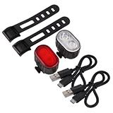 Ліхтарик велосипедний ZH-078-2LED + STOP-14SMD, із задньою фарою