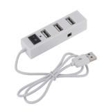 Хаб 4 порти USB 2.0 з вимикачем, 4 порти USB 2.0; довжина кабелю 0,5 м, білий, (Блистер),
   [China]