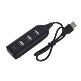 Хаб 4 порти USB 2.0, чорний, довжина кабелю 0,45 м, (Блистер),
   [China]