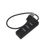Хаб 4 порти USB 2.0, чорний, довжина кабелю 0,2 м, (),
   [China]