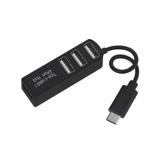 USB Type-C 3.1 HUB P-3101, чорний, вхід Type-C 3.1, вихід 4xUSB 2.0, (),
   [China]