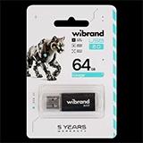 USB флешка Wibrand Cougar 64Гб, чорна