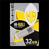 USB флешка Hi-Rali 32Гб Rocket series, срібляста