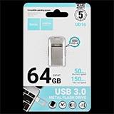 USB флешка Hoco UD16 64Гб, серебристая