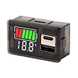 Модуль-индикатор емкости батарей Li-ion/Pb/LiFePO4 с выходом USB+type-C