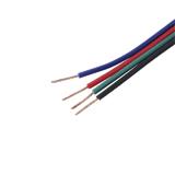 Провід монтажний 22AWG для RGB світлодіодної стрічки, 4 жили, плоский 4х0,3мм², кольоровий для монтажу RGB стрічок, (),
   [China]
