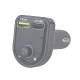 FM-модулятор Bluetooth 5.0 CARF6, з підсвічуванням RGB, 12-24V, функція hands-free, MP3, 2xUSB, TF-card, зарядка 5V 1,0 А / 3,1 А, (Коробка),
   [China]