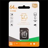 Карта пам’яті  T&G microSDXC 64GB + адаптер SD